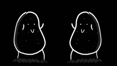 Animated Dancing Potato Duo GIF Sticker