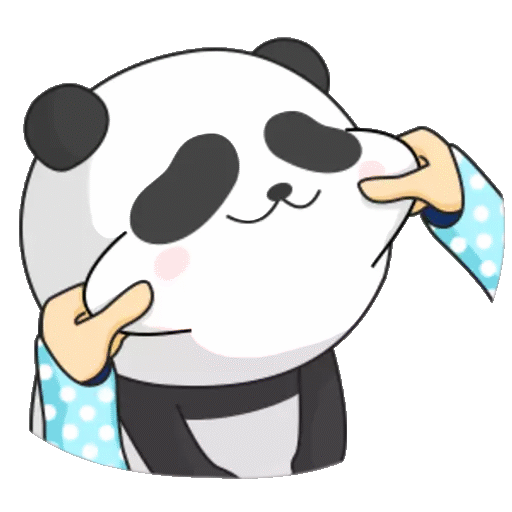 Animated Cute Panda Cheeks GIF Sticker