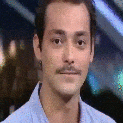 Animated Surprised Reaction Face GIF Sticker