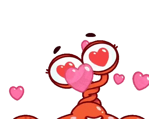 Animated Heart-Eyed Cartoon Character GIF Sticker