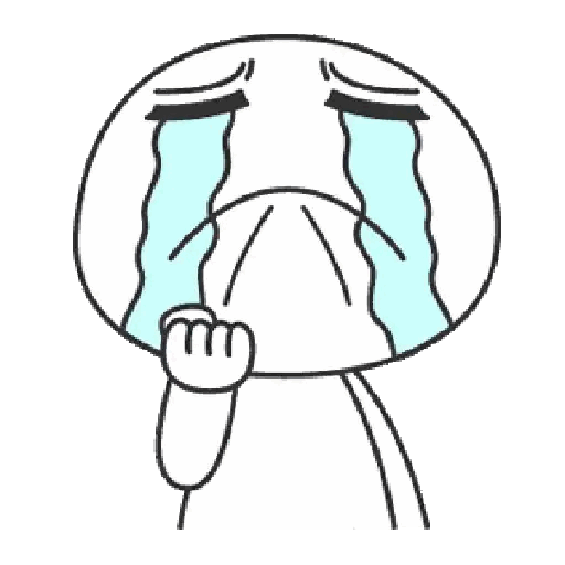 Animated Dramatic Crying Expression GIF Sticker