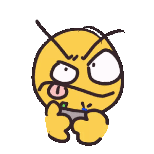 Download Intense Gaming Face Animated GIF Sticker for WhatsApp