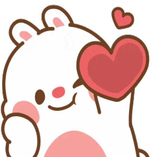 Animated Adorable Heart Gesture GIF Sticker