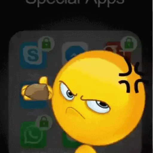 Animated Frustrated Emoji Throwing Phone GIF Sticker