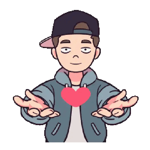 Download Heartfelt Gesture Animated GIF Sticker for WhatsApp