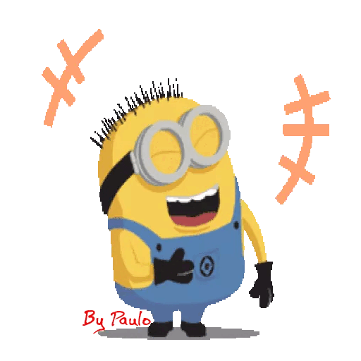 Animated Laughing Minion GIF Sticker