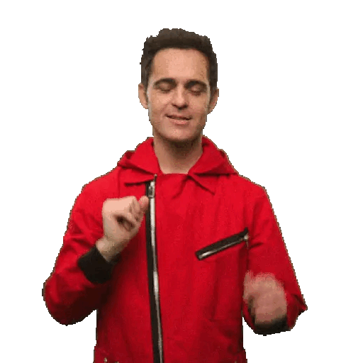 Download Dancing in Red Animated GIF Sticker for WhatsApp