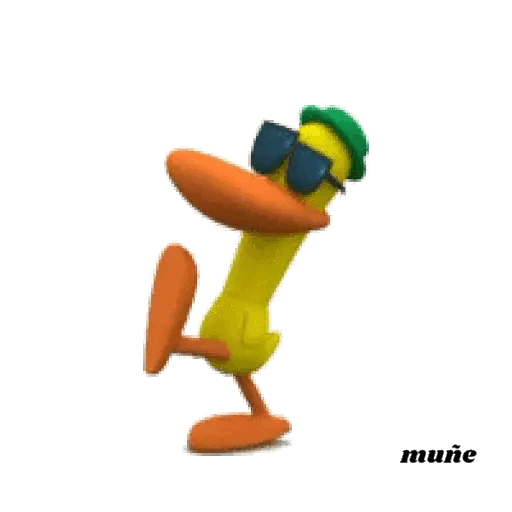 Download Dancing Duck with Sunglasses Animated GIF Sticker for WhatsApp