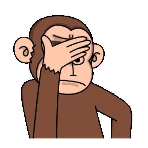 Animated Monkey Facepalm GIF Sticker