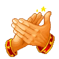 Animated Applause with Sparkles GIF Sticker