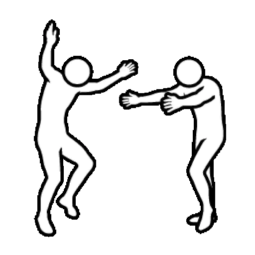Animated Dancing Silhouettes GIF Sticker