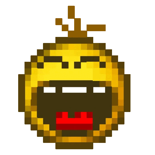 Download Pixelated Yawning Face Animated GIF Sticker for WhatsApp