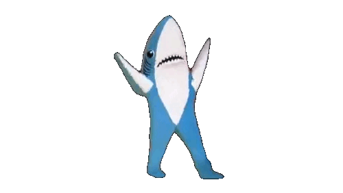 Animated Dancing Shark GIF Sticker