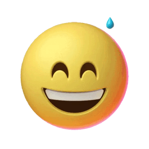 Animated Relieved Smile GIF Sticker