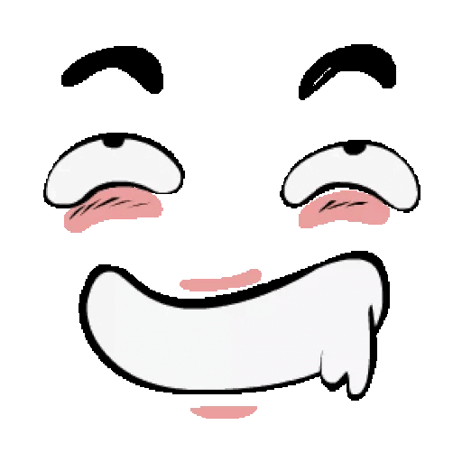 Animated Drooling smile face GIF Sticker
