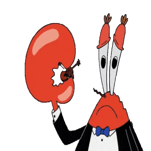 Animated Sad Mr. Krabs GIF Sticker