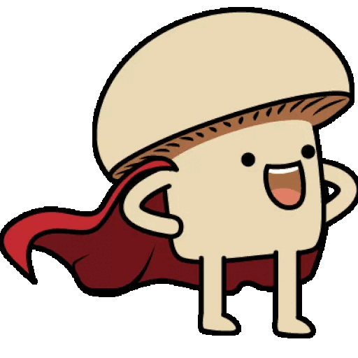 Animated Super Mushroom Hero GIF Sticker