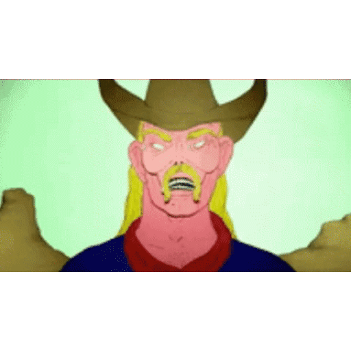 Cowboy rage moment Animated GIF - Sticker for WhatsApp