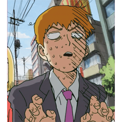 Download Overwhelmed Reigen Animated GIF Sticker for WhatsApp