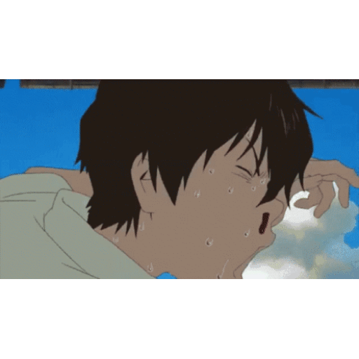 Animated Overwhelmed sweat drop GIF Sticker