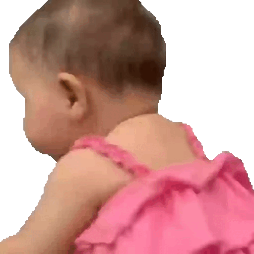Animated Dramatic baby turnaround GIF Sticker