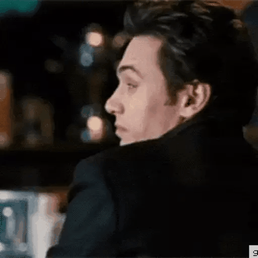 Download James Franco side glance Animated GIF Sticker for WhatsApp