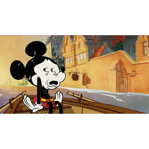 Animated Unimpressed Mickey GIF Sticker