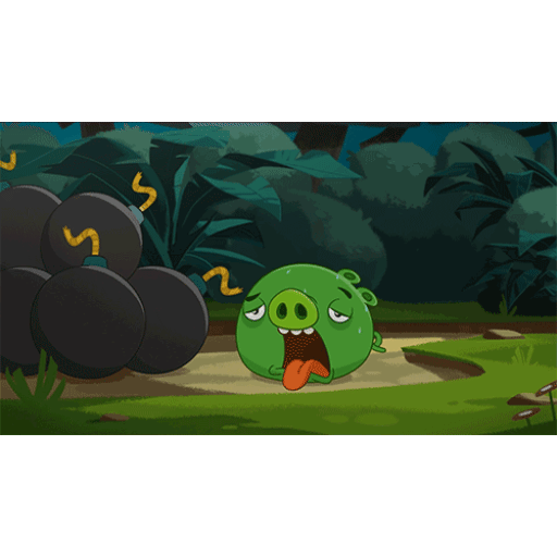 Animated Exhausted Pig Moment GIF Sticker