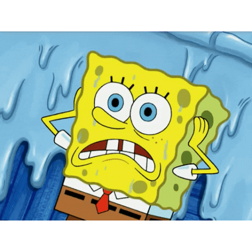 Download Stressed SpongeBob Animated GIF Sticker for WhatsApp