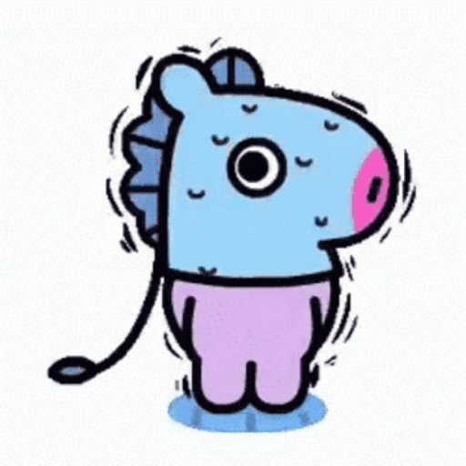 Download Bt21 Nervous Shooky Vibes Animated GIF Sticker for WhatsApp