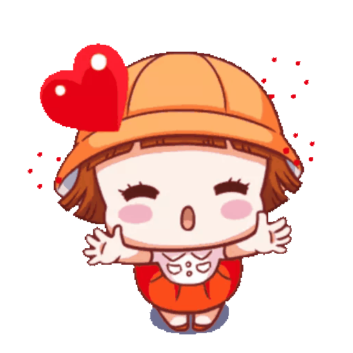 Big hug with heart GIF - Sticker for WhatsApp
