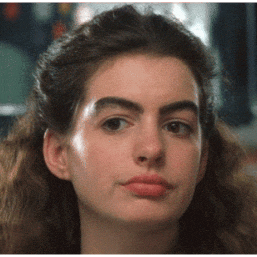 Animated Mia Thermopolis eye roll GIF Sticker