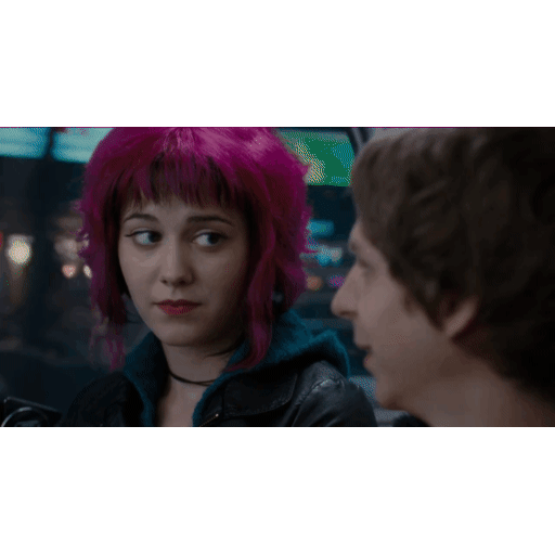 Animated Ramona side-eye GIF Sticker