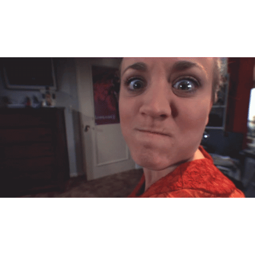 Animated Intense Close-Up Glare GIF Sticker