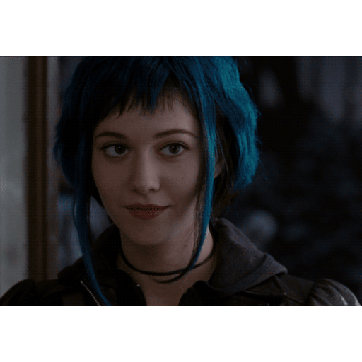 Animated Ramona's mysterious smile GIF Sticker