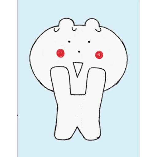 Stressed sweaty bunny GIF - Sticker for WhatsApp