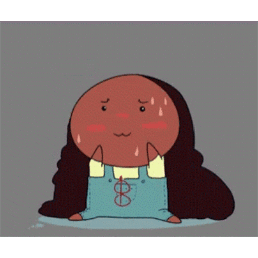 Animated Nervous blushing GIF Sticker