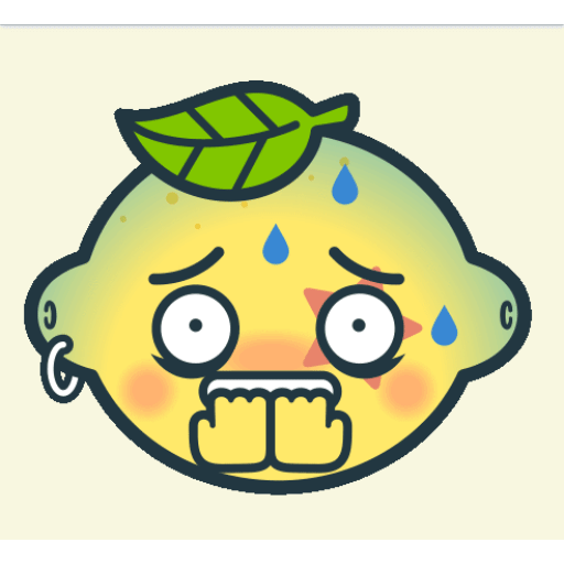 Download Anxious lemon Animated GIF Sticker for WhatsApp
