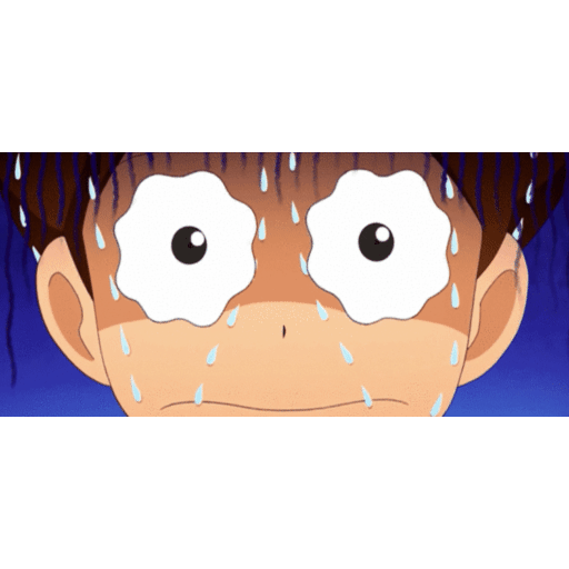 Download One Piece character face Animated GIF Sticker for WhatsApp