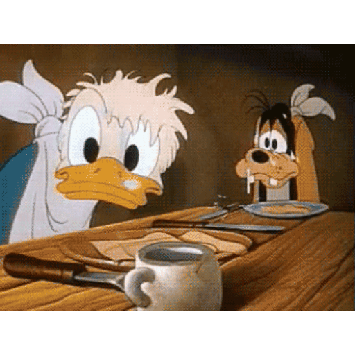 Download Donald Duck & Goofy Animated GIF Sticker for WhatsApp