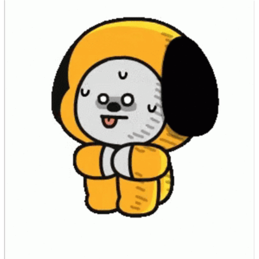 Animated Orange space pup GIF Sticker