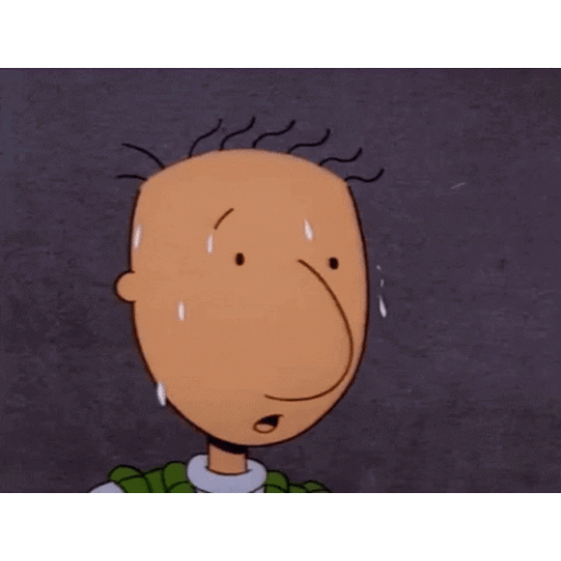 Download Doug sweating Animated GIF Sticker for WhatsApp