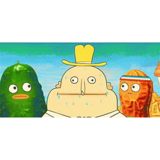 Animated Pickle and Peanut trio GIF Sticker