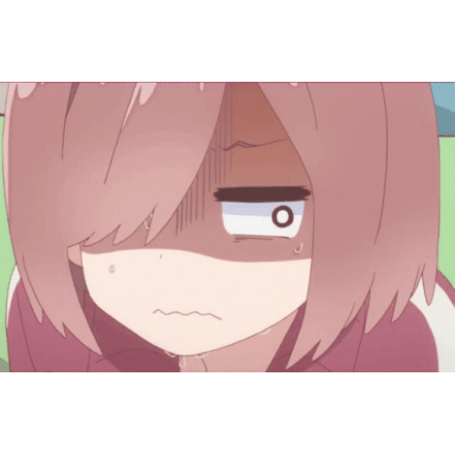 Exhausted anime girl Animated GIF - Sticker for WhatsApp