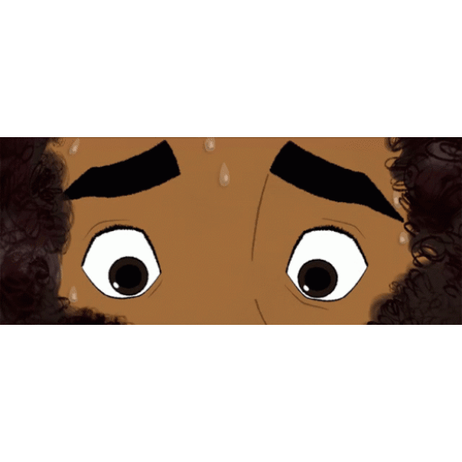 Animated Sweaty anxious eyes GIF Sticker