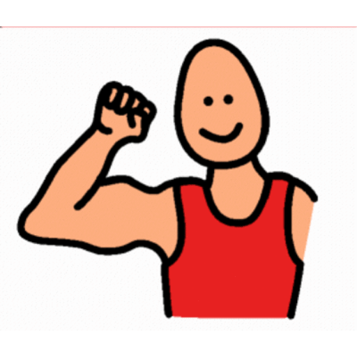 Animated Flexing bicep GIF Sticker