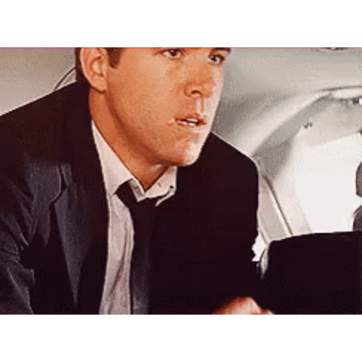 Animated Ryan Reynolds flabbergasted GIF Sticker