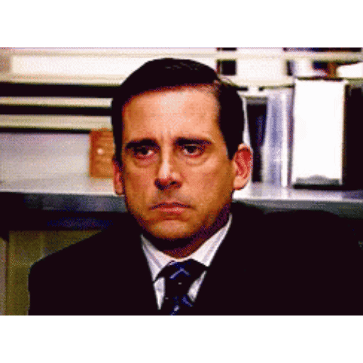 Download Michael Scott stare Animated GIF Sticker for WhatsApp