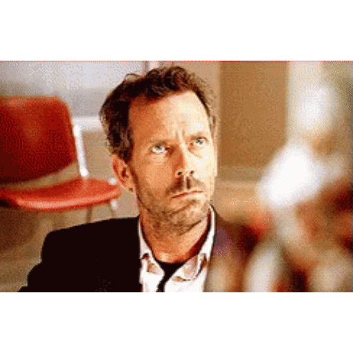 Animated House crazy face GIF Sticker
