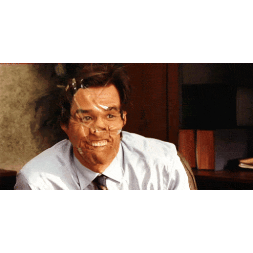 Animated Distorted grin chaos GIF Sticker